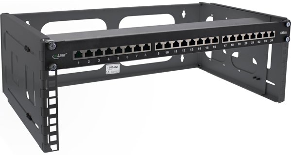 InLine InLine® 19" foldable rack, 4U, 24-40cm depth, black