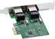 InLine® Dual Gigabit Netzwerkkarte, PCI Express, 2x 1Gb/s, PCIe x1, inkl. LP