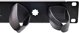 InLine InLine® 19" cable management panel, 5 plastic brackets removable, RAL 9005, black