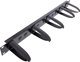 InLine InLine® 19" cable management panel, 5 plastic brackets removable, RAL 9005, black