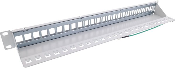 InLine InLine® Blank Patch Panel 19" 24 Port 1U light grey