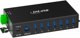 InLine Industrial USB Hub 3.2 Gen 1, 7 Θύρες, 5 Gbps, Αλουμινένιο Περίβλημα, DIN Rail Mount, Μοντέλο 33456B, Μαύρο