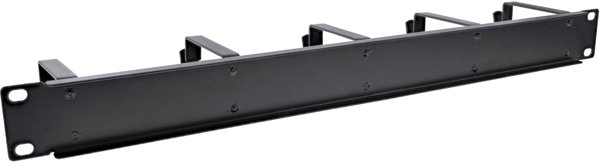 InLine InLine® 19" Cable management panel, 5 large brackets, RAL9005, black