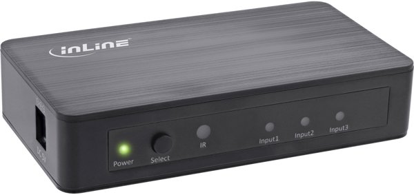 InLine® HDMI Switch, 3-fach, 4K2K@60Hz, HDCP 2.2
