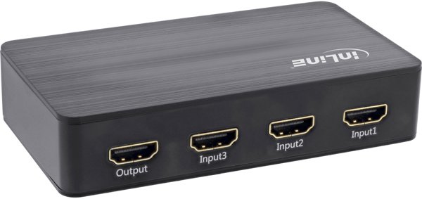 InLine® HDMI Switch, 3-fach, 4K2K@60Hz, HDCP 2.2