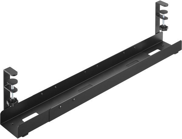 InLine Universal Ράγα Οδήγησης Καλωδίων, 3 Επιπέδων 80/100/120 cm, για Στερέωση κάτω από Γραφείο, με Βιδωτούς Σφιγκτήρες, Μαύρη