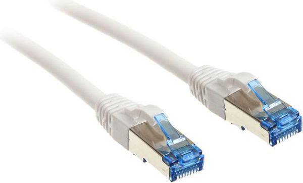 InLine Καλώδιο Δικτύου Patch Cat.6A S/FTP, 500MHz, 7.5m, Λευκό (76807W)