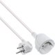 InLine Καλώδιο Προέκτασης Ρεύματος Schuko, Γωνιακό Type F, 7m, Λευκό