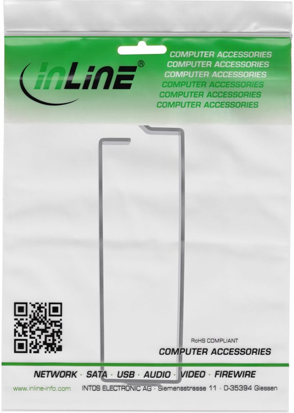InLine InLine® Cable bracket, metal, 40x129mm black