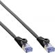 InLine Καλώδιο Δικτύου Patchcord Cat.6A, U/FTP, Επίπεδο, 1.5m, Μαύρο (71814S)
