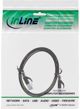 InLine Καλώδιο Δικτύου Patchcord Cat.6A, U/FTP, Επίπεδο, 1.5m, Μαύρο (71814S)