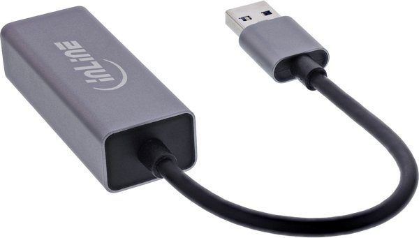 InLine® USB 3.2 Netzwerkadapter Kabel, USB-A zu RJ45 Gigabit Netzwerk