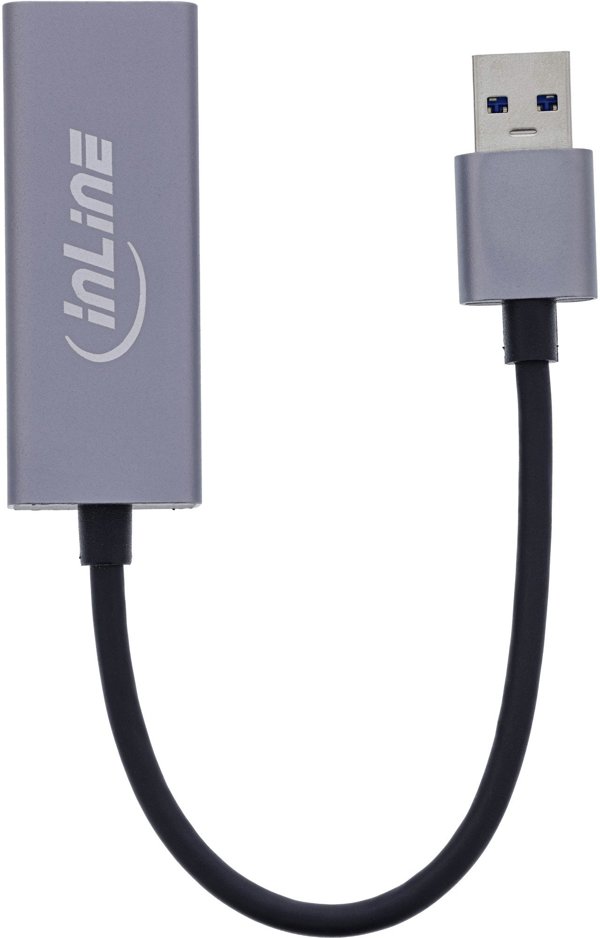 InLine® USB 3.2 Netzwerkadapter Kabel, USB-A zu RJ45 Gigabit Netzwerk