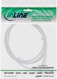 InLine® DC extension cable, DC plug male/female 4.0x1.7mm, white, 3m