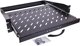 InLine® 19" Fachboden ausziehbar, 350mm, 30kg, 2HE, RAL 9005 schwarz