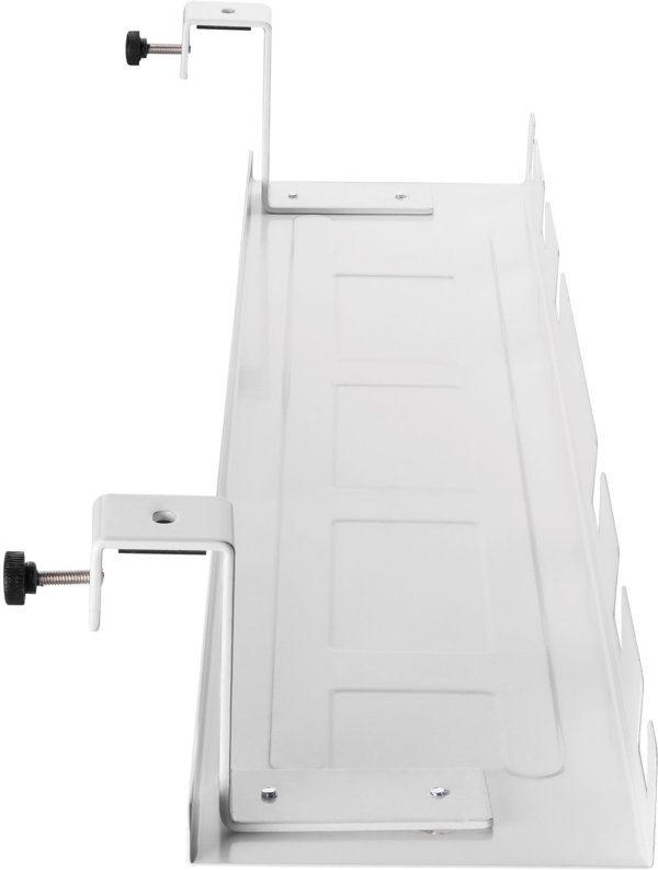 InLine InLine® Cable guide/shelf for under-table mounting, white