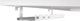 InLine InLine® Cable guide/shelf for under-table mounting, white
