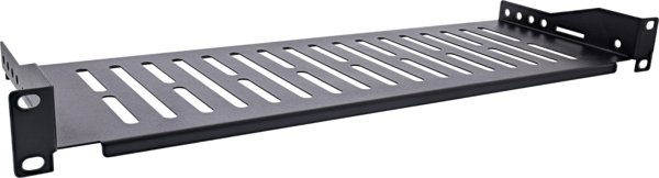 InLine Ράφι Rack 19" 1U, Βάθος 150mm, Έως 10kg, Μαύρο (RAL 9005)