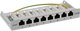 InLine InLine® Patch panel Cat.6A 0.5U 8-port, table/wall mounting, light grey, RAL7035