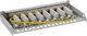 InLine InLine® Patch panel Cat.6A 0.5U 8-port, table/wall mounting, light grey, RAL7035