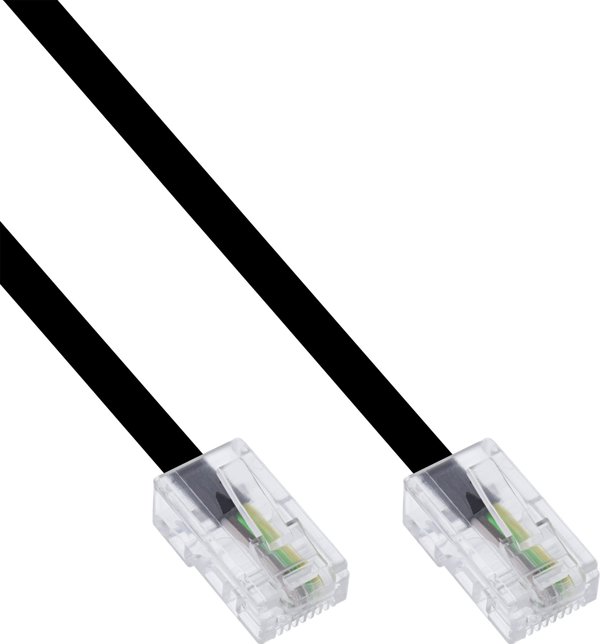 InLine Καλώδιο ISDN RJ45 Αρσενικό σε Αρσενικό 8P8C, 20m, Μαύρο