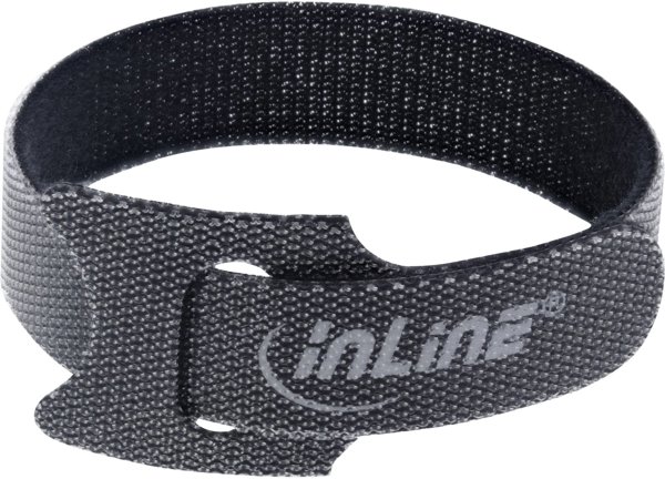 InLine InLine® Cable tie Straps hook-and-loop fastener 180mm 10 pcs. black