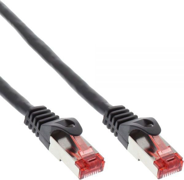 InLine Patchord Crosover S/FTP, Cat.6, czarny, 0.3m (73633X)