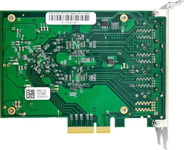 InLine® 6-fach Gigabit Netzwerkkarte, 6x RJ45 1 Gb/s, PCIe x4