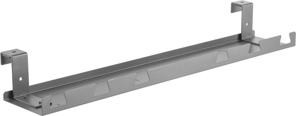 InLine InLine® Cable guide/shelf for under-table mounting, grey