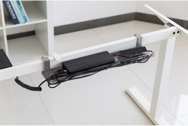 InLine InLine® Cable guide/shelf for under-table mounting, grey