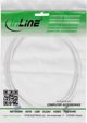 InLine Καλώδιο Δικτύου Slim Cat.6A S/FTP, TPE (LSZH), PoE, Λευκό, 1m