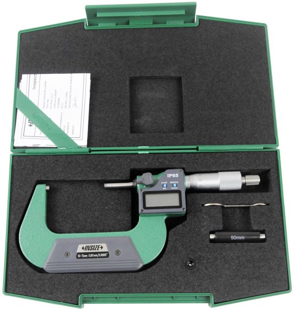 Insize MIKROMETR CYFR.  50- 75 IP65 /CERT.
