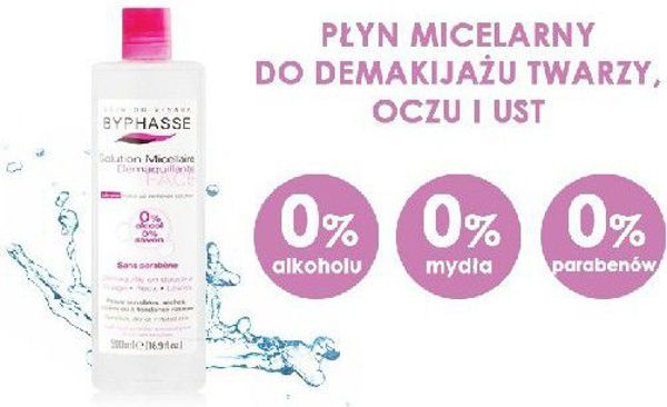 Byphasse Micellar Solution Ντεμακιγιάζ Προσώπου, Ματιών & Χειλιών 500ml