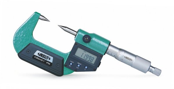 Insize MIKROMETR CYFR.   0- 25 PUNKTOWY IP54 TYP-B