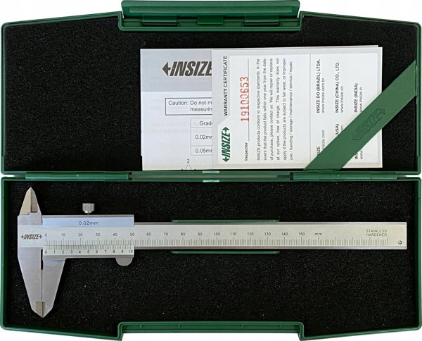 Insize Ψηφιακό Παχύμετρο 150mm IP67 3V με Λειτουργίες ABS/SQ