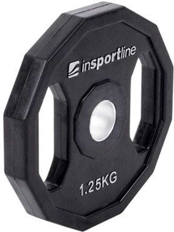 inSPORTline Λαστιχένιο Βάρος Ruberton 1,25 kg Μαύρο (15888)