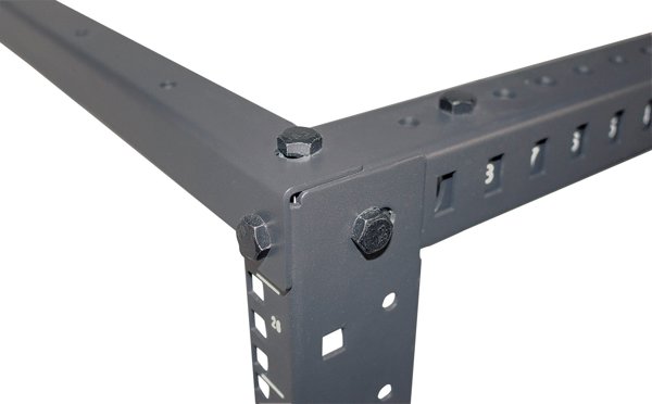 INTELLINET 48,3cm 19Zoll Laborgestell 26HE 4-Pfosten HxBxT 1296 x 515 x 559mm unmontiert schwarz