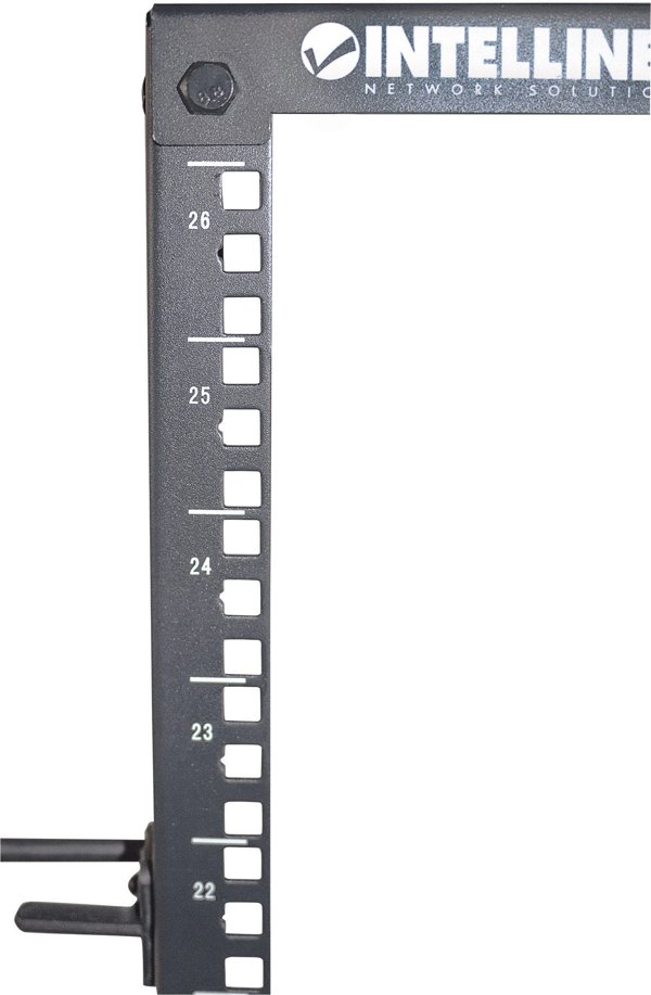 INTELLINET 48,3cm 19Zoll Laborgestell 26HE 4-Pfosten HxBxT 1296 x 515 x 559mm unmontiert schwarz