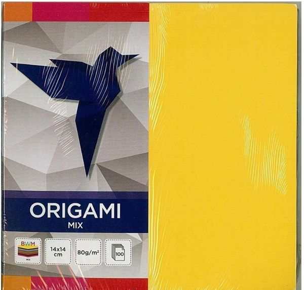 Interdruk Origami 14x14cm, 100 kartek (210398)