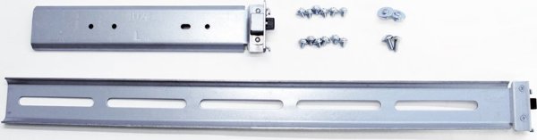 Inter-Tech Σταθερή Τηλεσκοπική Ράγα για Rack 19" (Σετ 2 Τεμαχίων)