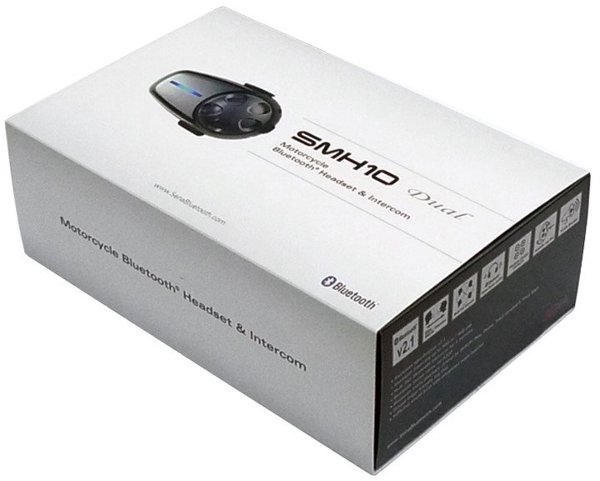 Interkom Μοτοσυκλετιστικό Sena SMH10D-10 Bluetooth 3.0 900M με μικρόφωνο και headset για 2 κράνη