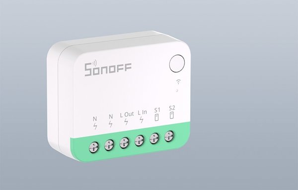 Έξυπνος Μίνι Διακόπτης WiFi Sonoff MINIR4M Matter (HomeKit, SmartThings, Home Assistant)