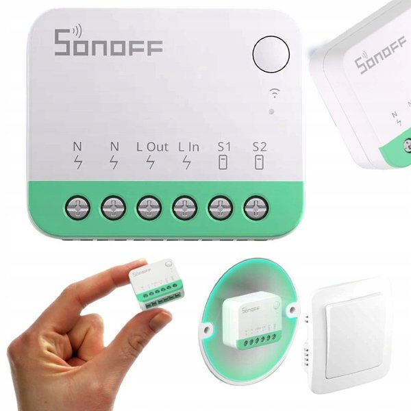 Έξυπνος Μίνι Διακόπτης WiFi Sonoff MINIR4M Matter (HomeKit, SmartThings, Home Assistant)