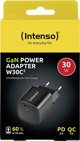 Intenso W30C² Φορτιστής Ταξιδιού GaN USB-C 30W - Μαύρο
