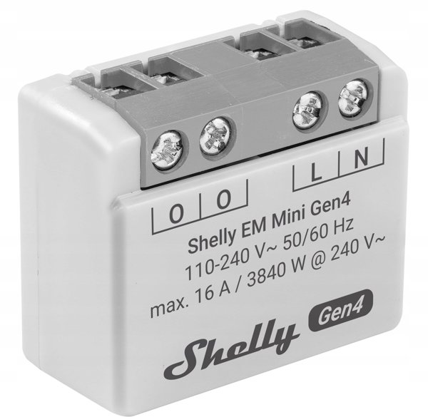 Έξυπνος μετρητής κατανάλωσης ενέργειας WiFi Shelly EM Mini Gen4