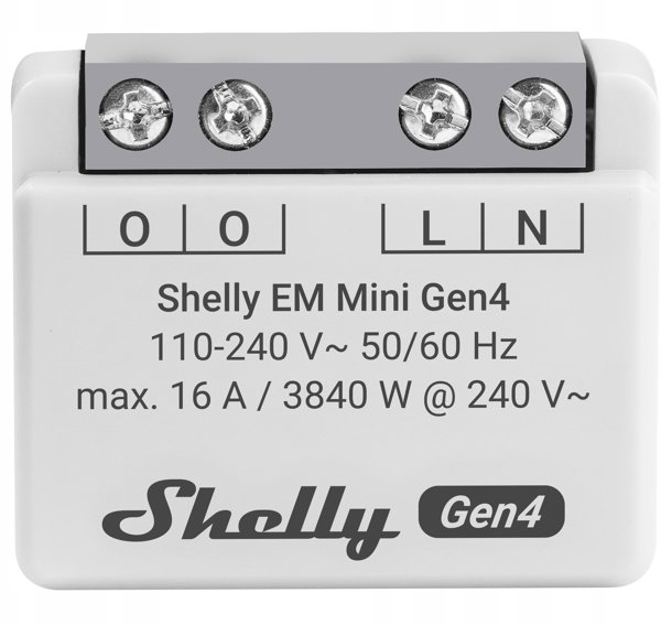 Έξυπνος μετρητής κατανάλωσης ενέργειας WiFi Shelly EM Mini Gen4