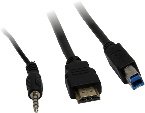 Inter-Tech IPC KVM Switch AC-41HUS HDMI, 4K@60Hz