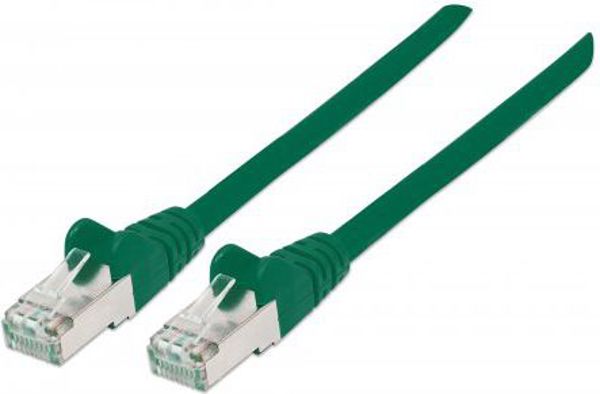 Intellinet Network Solutions Patchcord S/FTP, CAT7, 1m, zielony (740715)