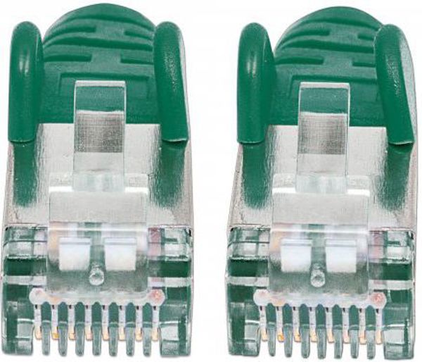 Intellinet Network Solutions Patchcord S/FTP, CAT7, 1m, zielony (740715)
