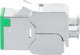 Intellinet Network Solutions INTELLINET Cat6a 10G Slimline Keystone-Modul STP χωρίς εργαλεία με κλιπ για συμπαγές καλώδιο, επιχρυσωμένες επαφές, μεταλλικό περίβλημα, πράσινο